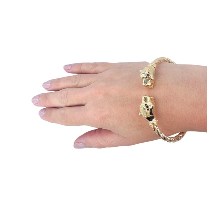 Yellow Gold Fashion Bangle 14K - Image 4