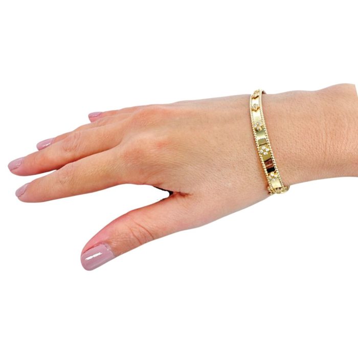 Yellow Gold Fashion Bangle 14K - Image 2