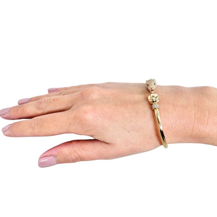 Yellow Gold Fashion Bangle 14K - Image 3