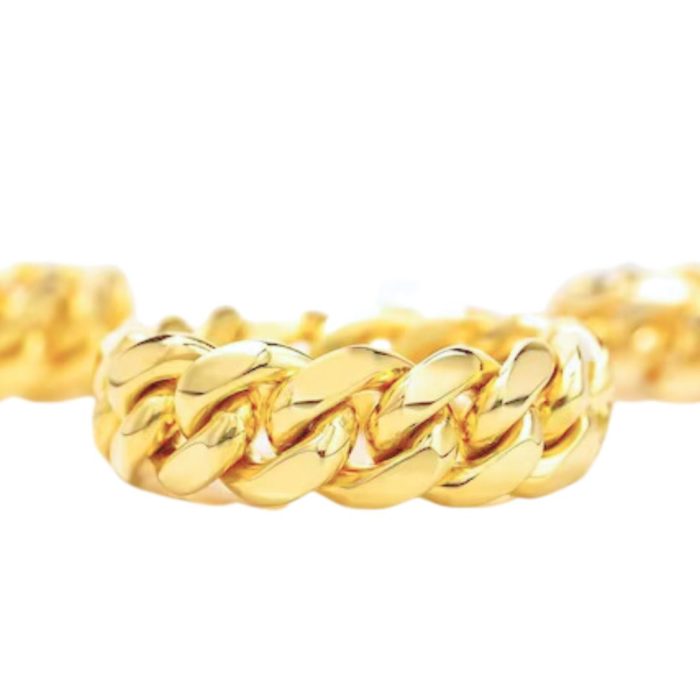 Yellow Gold Cuban Link Ring 10K