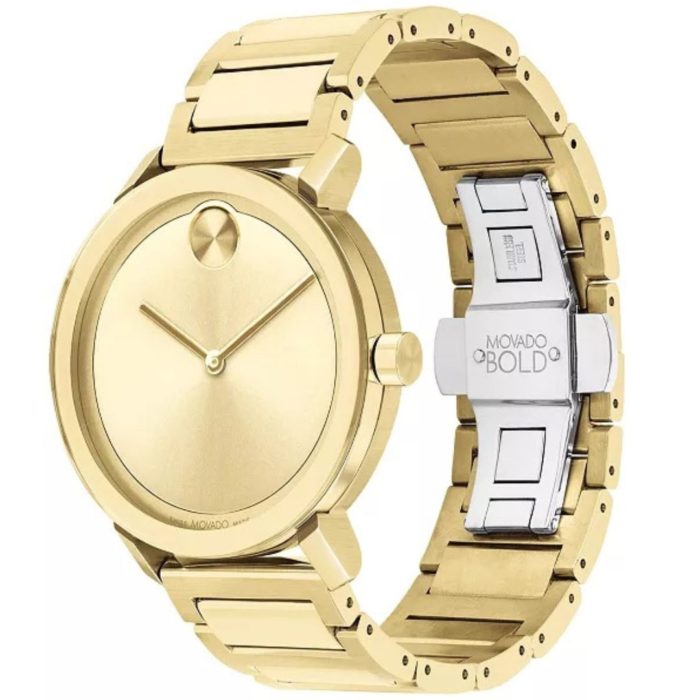 Movado Bold Gold Dial Watch