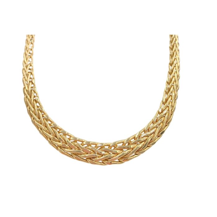 Yellow Gold Reversible Italian Necklace 14K - Image 2