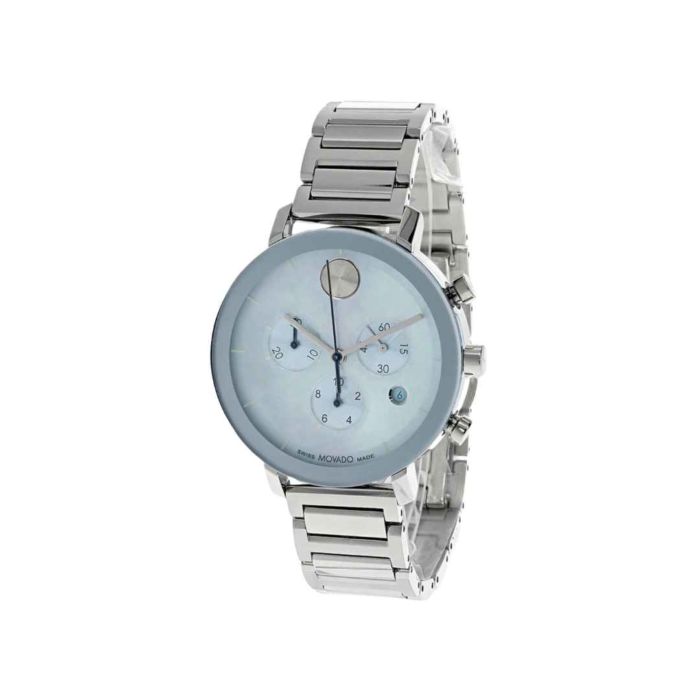 MOVADO BOLD EVOLUTION 38MM CHRONO SS BLUE DIAL WOMEN'S WATCH